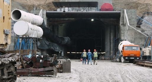 Железнодорожный тоннель невдалеке от транспортной развязки на 9-ом километре трассы «Керчь - Феодосия». - применение продукции БИРСС